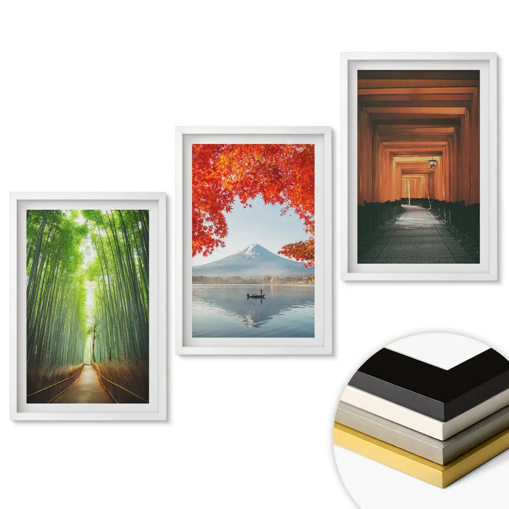 Triptych v ráme Prirodzená krása v troch prevedeniach