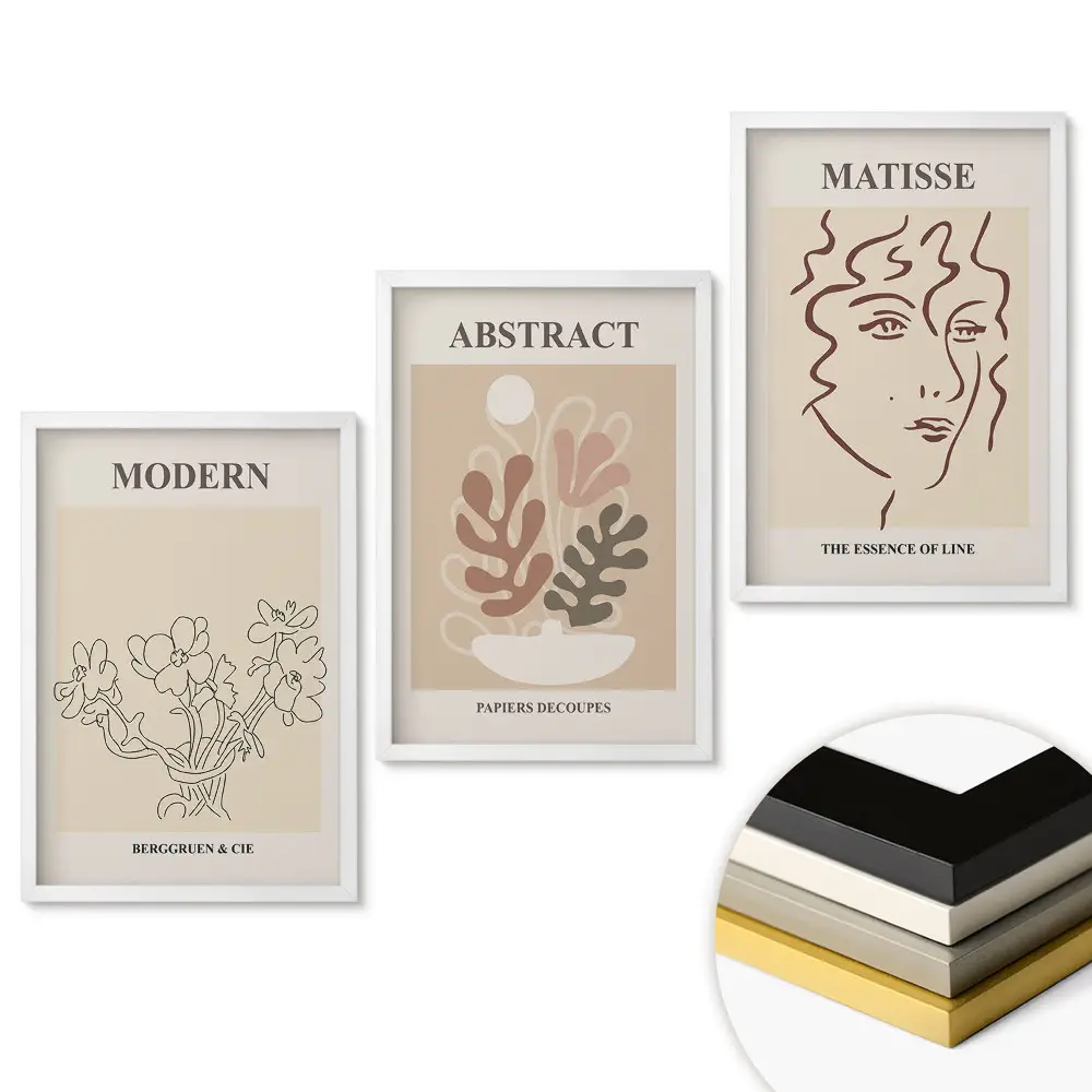 Set obrazov na stenu Moderné umenie v minimalistickom štýle