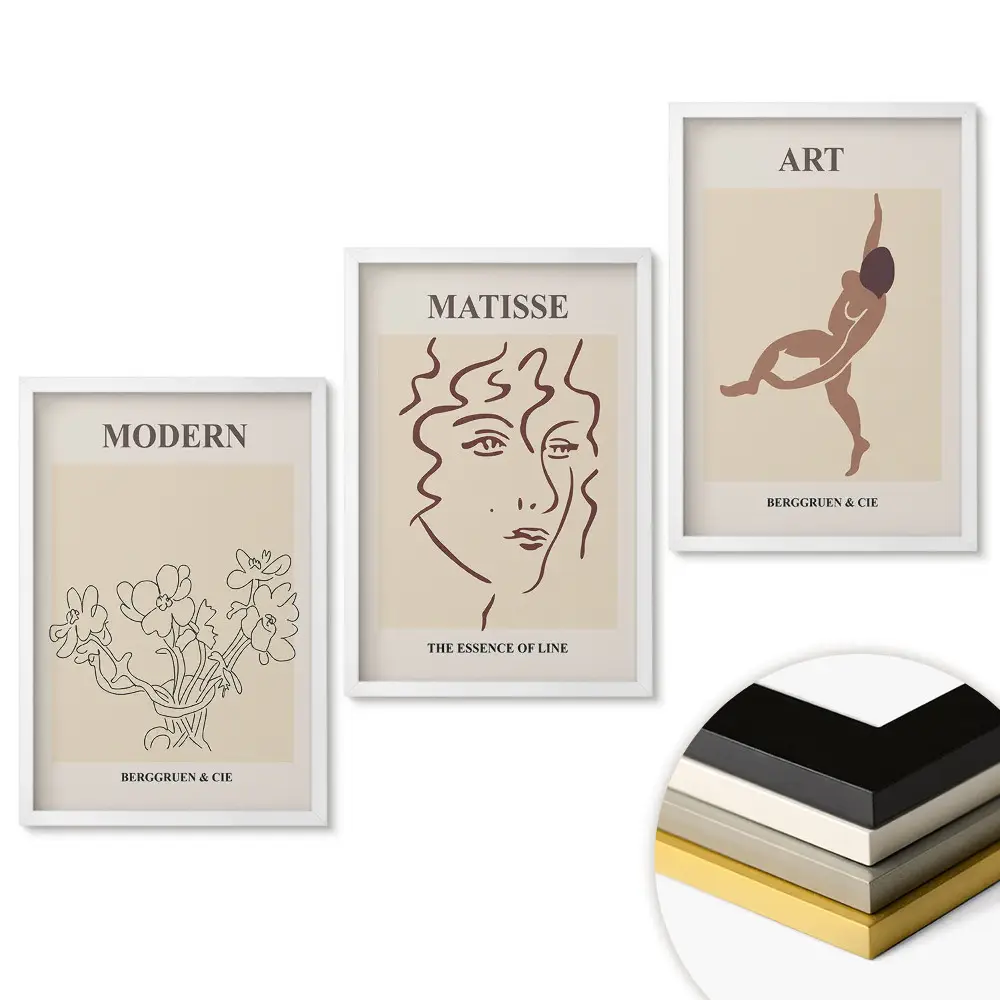Triptych v ráme Moderné inšpirácie v abstraktnom umení