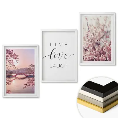 Triptych v ráme Kvety a inšpirujúce posolstvo života