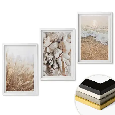 Triptych v ráme Príroda v troch pobrežných scenériách