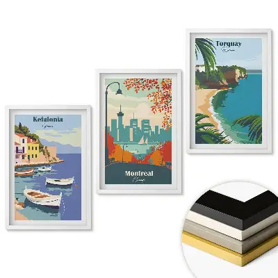 Triptych v ráme Očarujúce miesta na svete