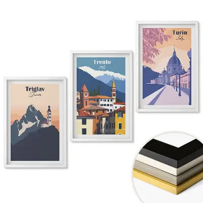 Triptych v ráme Krajiny Európy: Triglav, Trento, Turín