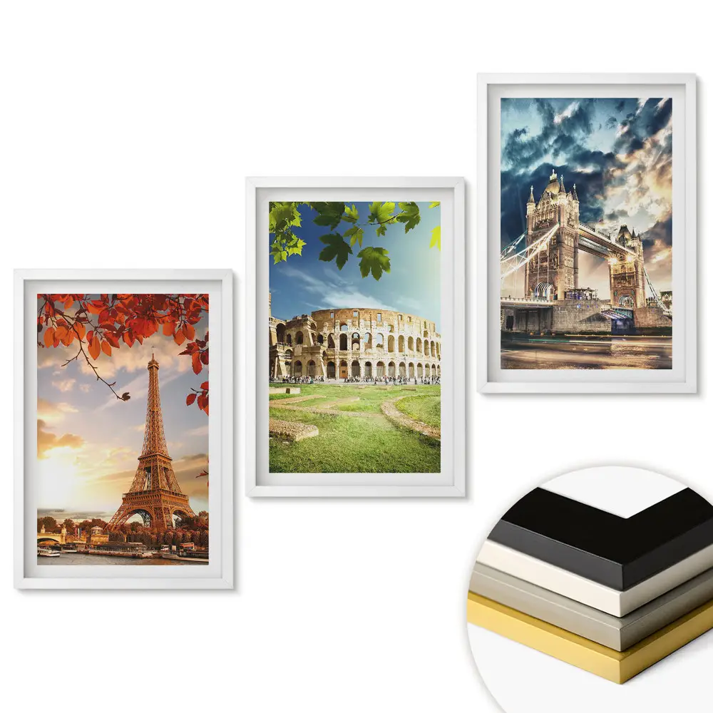 Triptych Pamiatky Európy v ráme