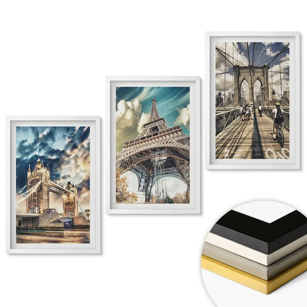 Set obrazov na stenu Architektonické ikony z celého sveta