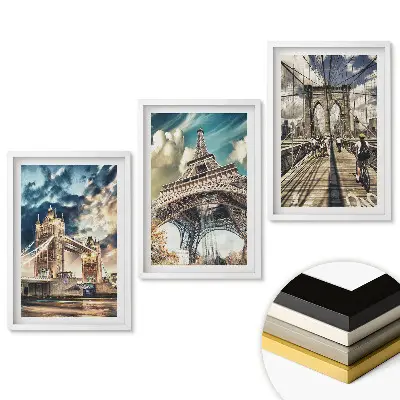 Set obrazov na stenu Architektonické ikony z celého sveta