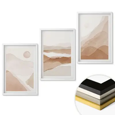 Triptych v ráme Harmónia farieb v horskej krajine