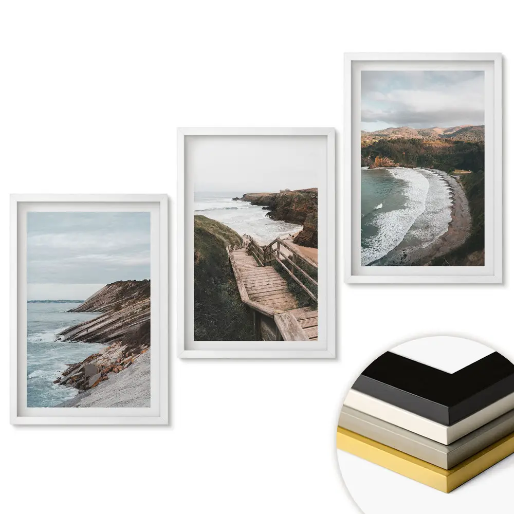 Triptych v ráme Prirodzená krása v troch prevedeniach