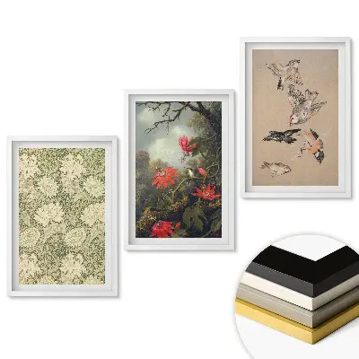 Triptych v ráme Zbierka prírody a krásy v umení