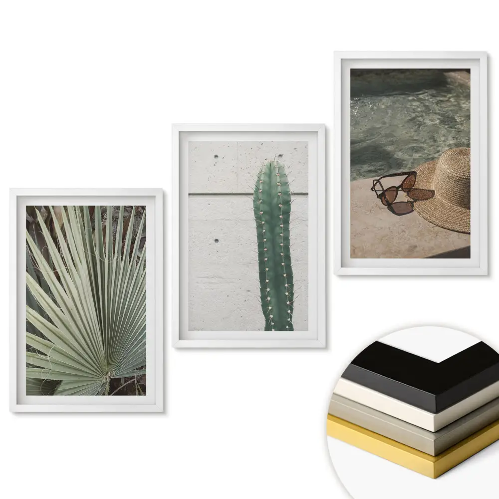 Triptych v ráme Rastliny a relax v letnom štýle