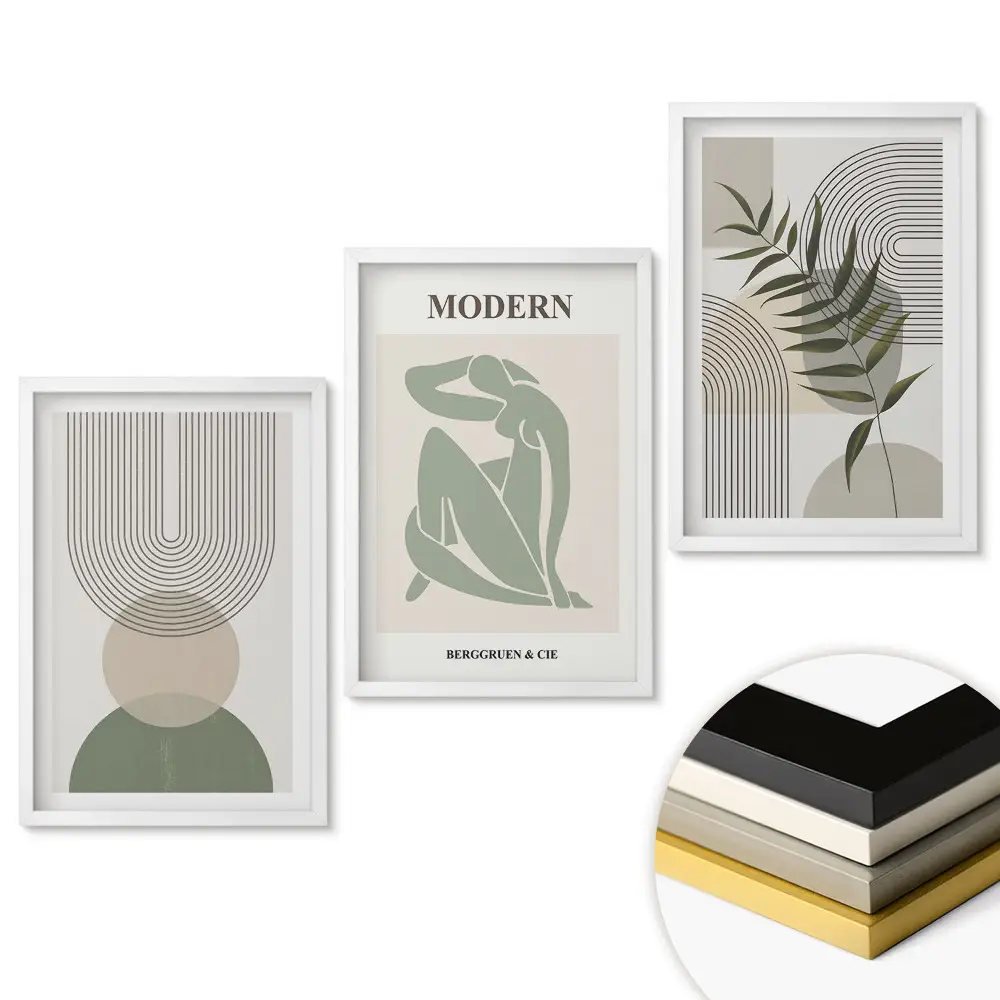 Triptych v ráme Moderné formy a prírodné motívy