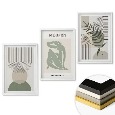 Triptych v ráme Moderné formy a prírodné motívy