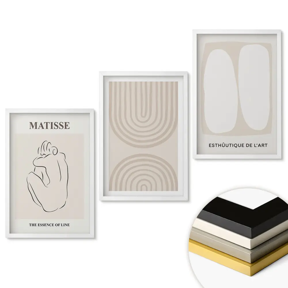 Set obrazov na stenu Moderné umenie v minimalistickom štýle