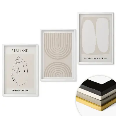 Set obrazov na stenu Moderné umenie v minimalistickom štýle