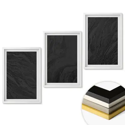 Set obrazov na stenu Minimalistické čierne pozadie pre aranžmán