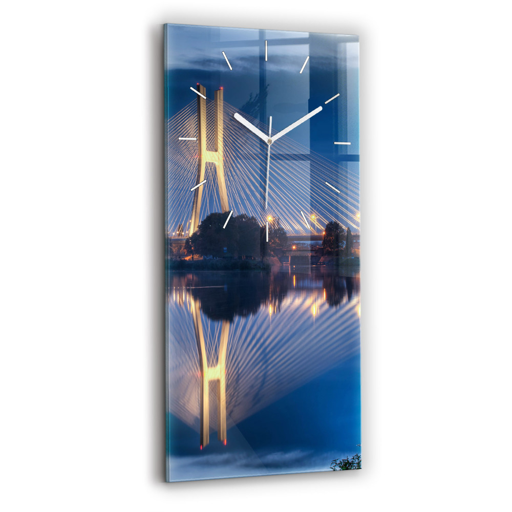 Vertikálne sklenené hodiny Most Rędziński Wroclaw
