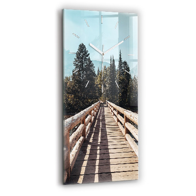 Vertikálne sklenené hodiny Hory v Yellowstone