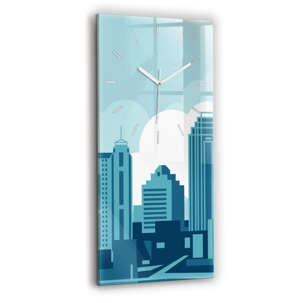 Vertikálne sklenené hodiny Architektúra v USA