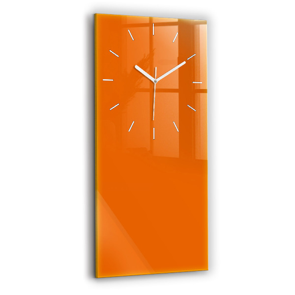 Vertikálne sklenené hodiny Oranžová farba