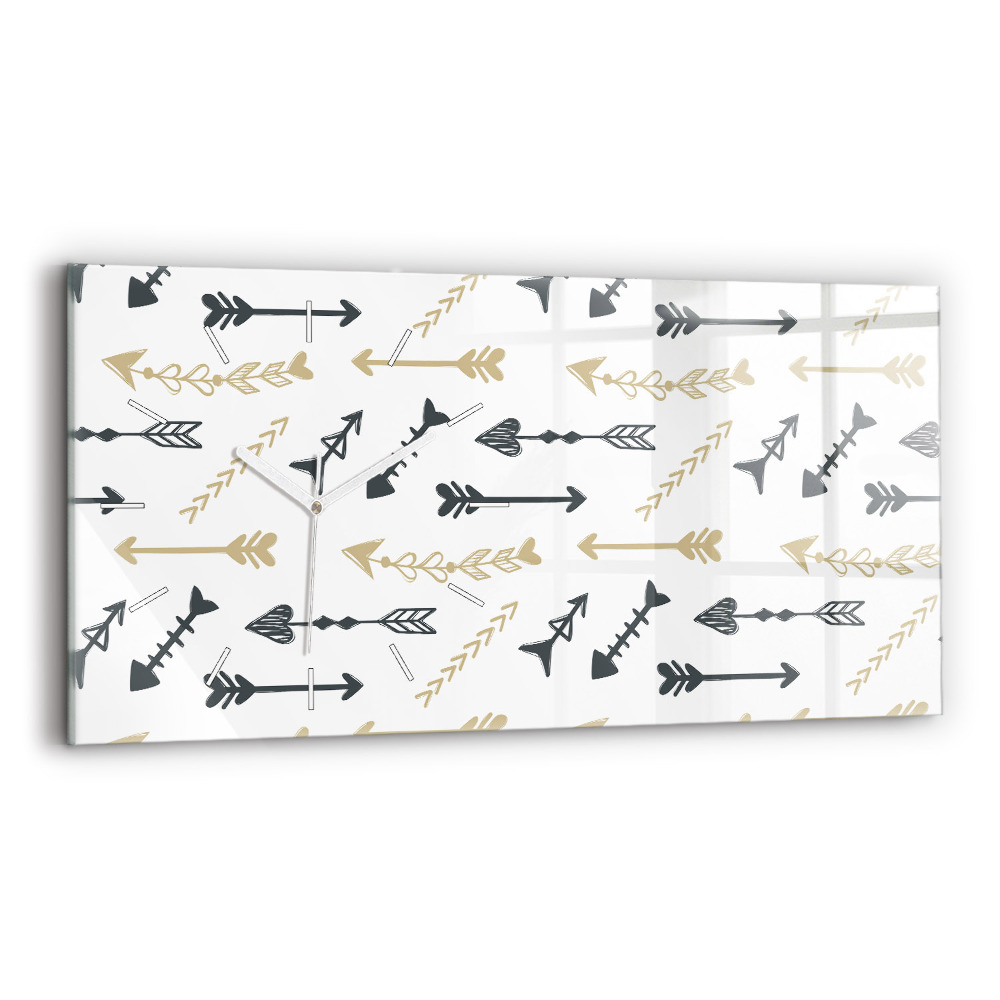 Horizontálne hodiny Geometrický vzor hipstera