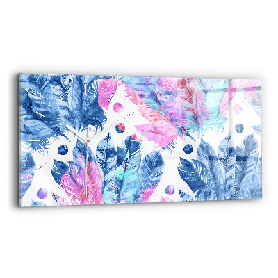 Horizontálne hodiny Farebné perie