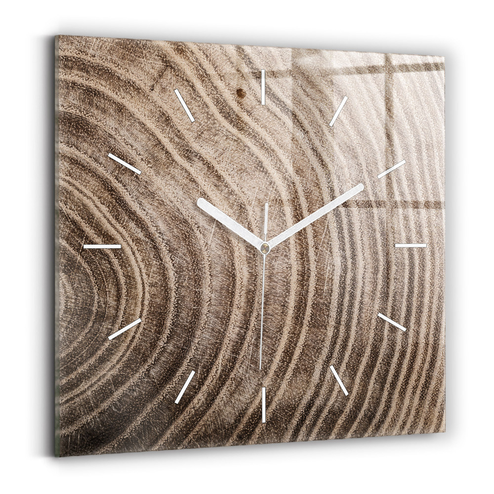 Štvorcové hodiny Kmeň stromu