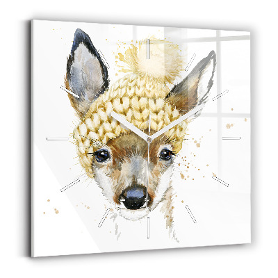 Štvorcové hodiny Jeleň