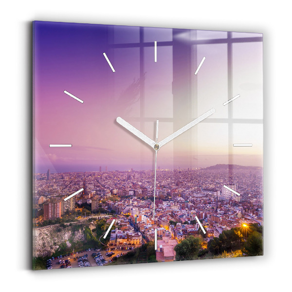 Štvorcové hodiny Barcelona Bunkre El Carmel