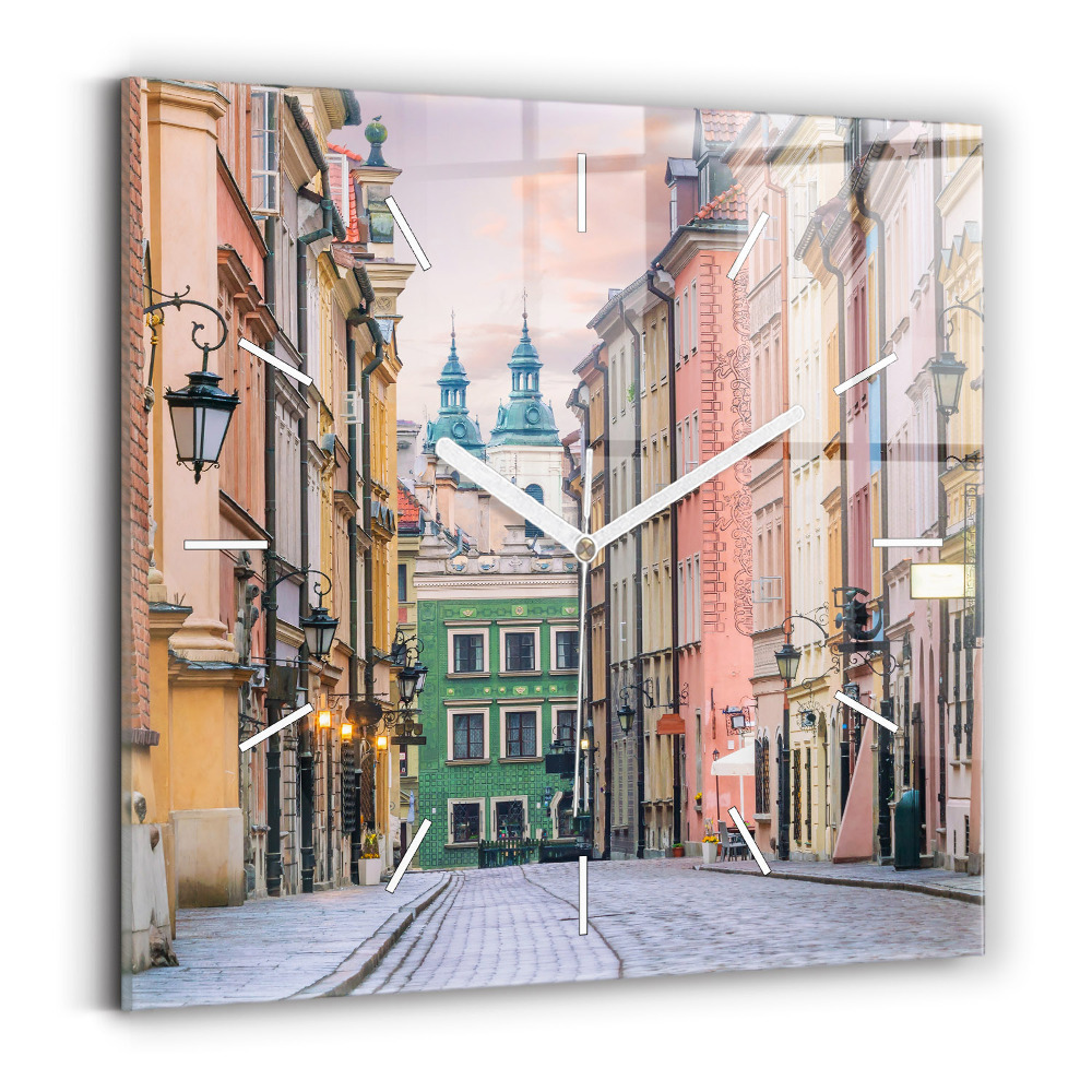 Štvorcové hodiny Staré mesto vo Varšave