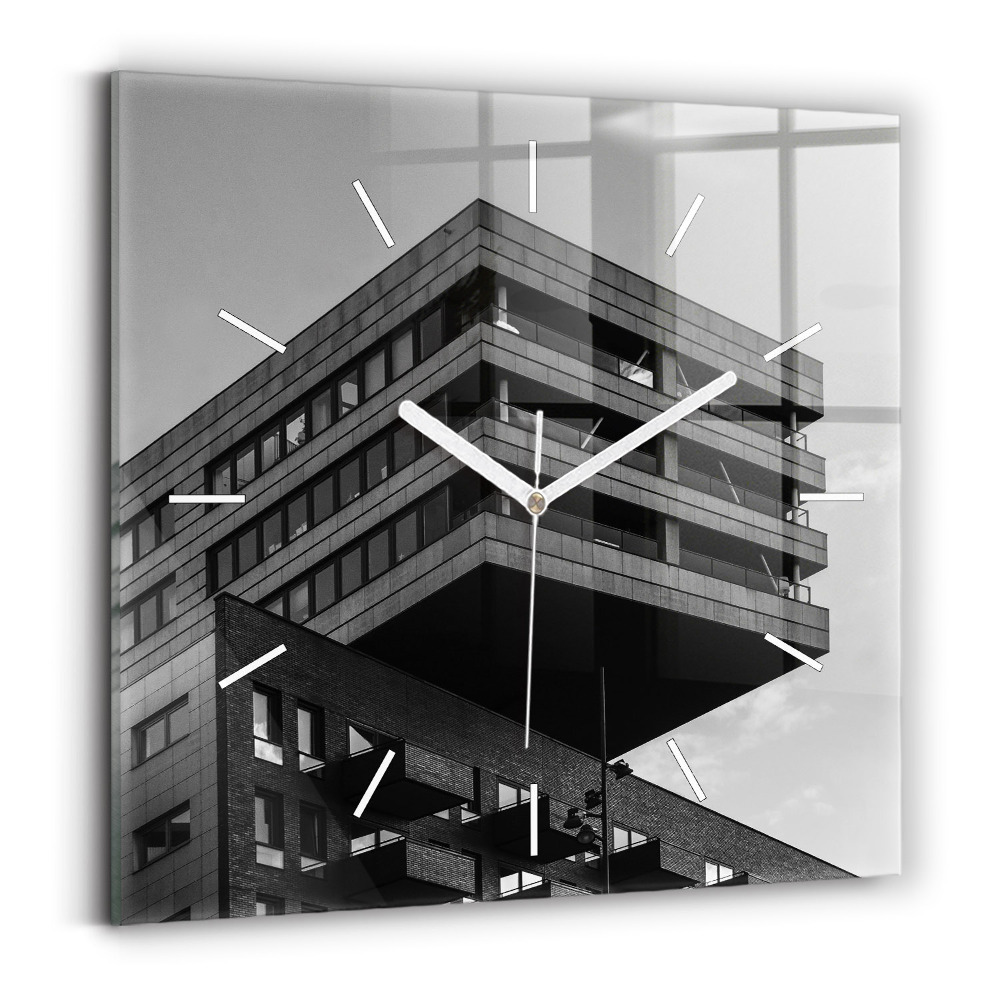 Štvorcové hodiny Architektúra v Amsterdame