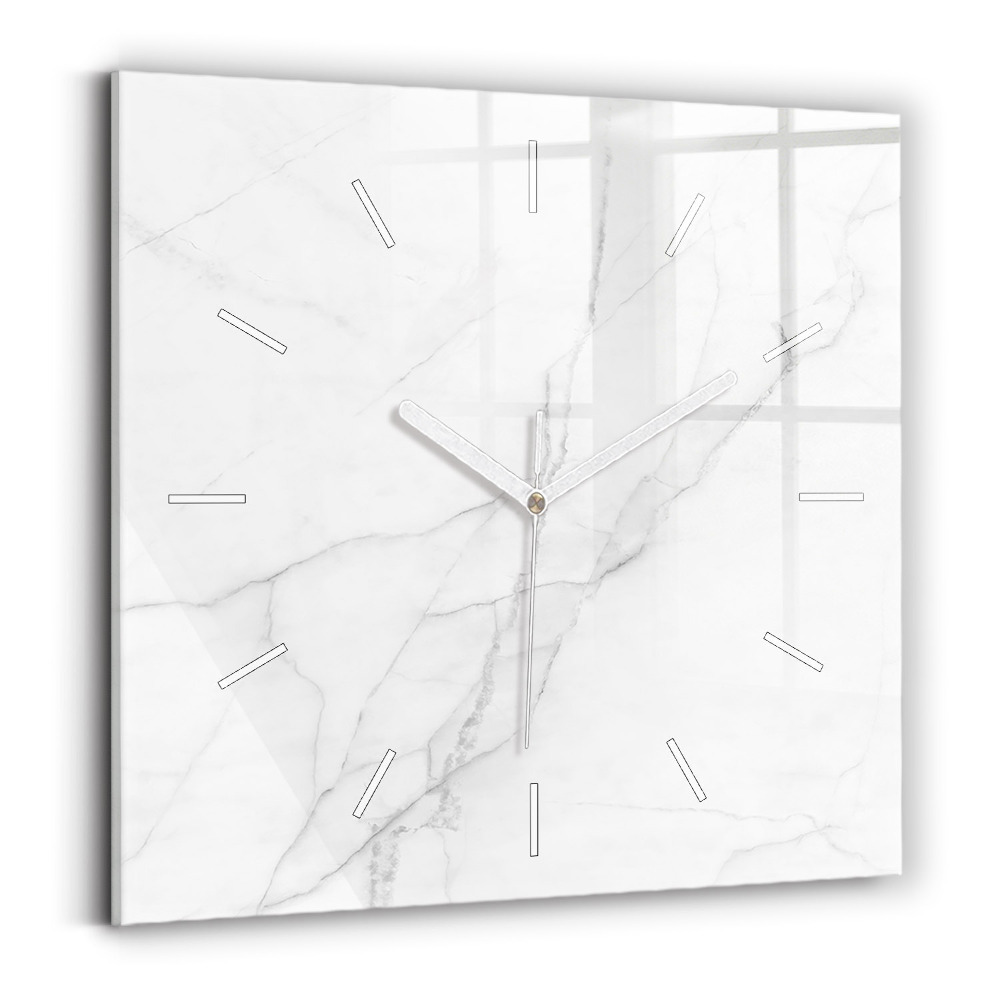 Štvorcové hodiny Dekoratívny mramor