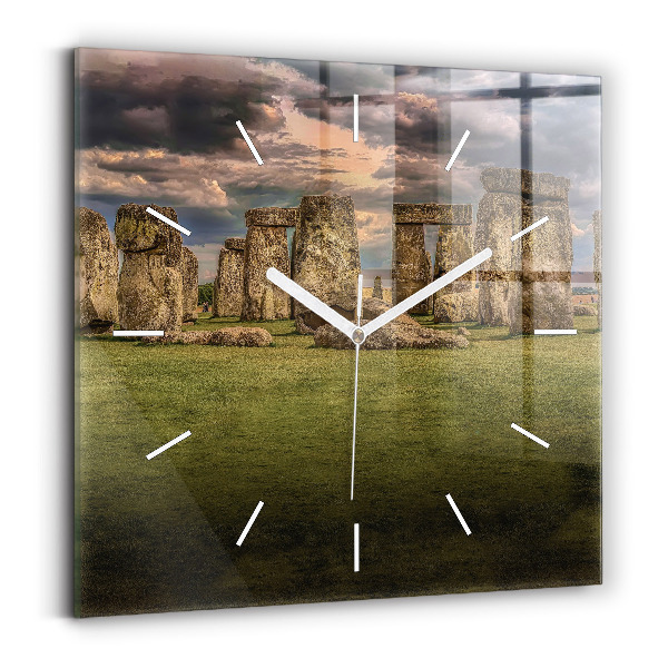 Štvorcové nástenné hodiny Stonehenge Nimbostratus