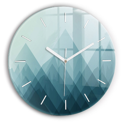 Horizontálne hodiny Modré hory v rannom opare