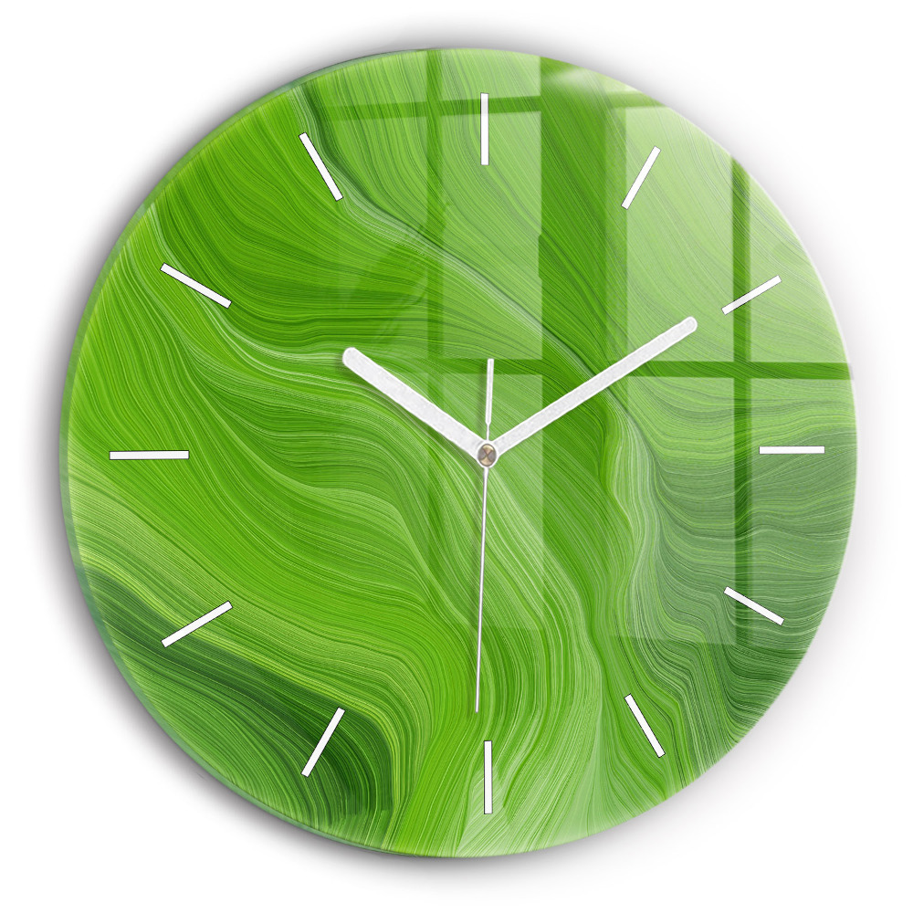 Horizontálne hodiny Zelené vlny prírody
