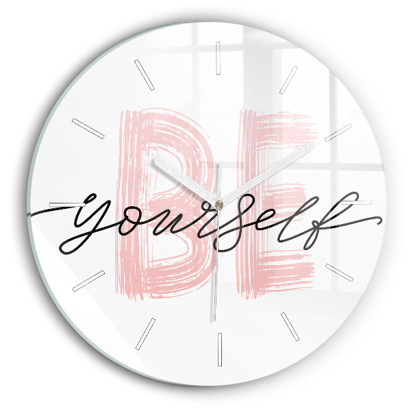 Horizontálne hodiny Be yourself